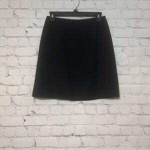 J. Crew Black Wool Women's A-Line Mini Skirt Size 6 Academia Preppy Classic